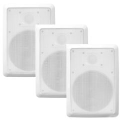 Combo 3 parlantes de embutir cuadrado 6.5" Loch SW-65 PRO