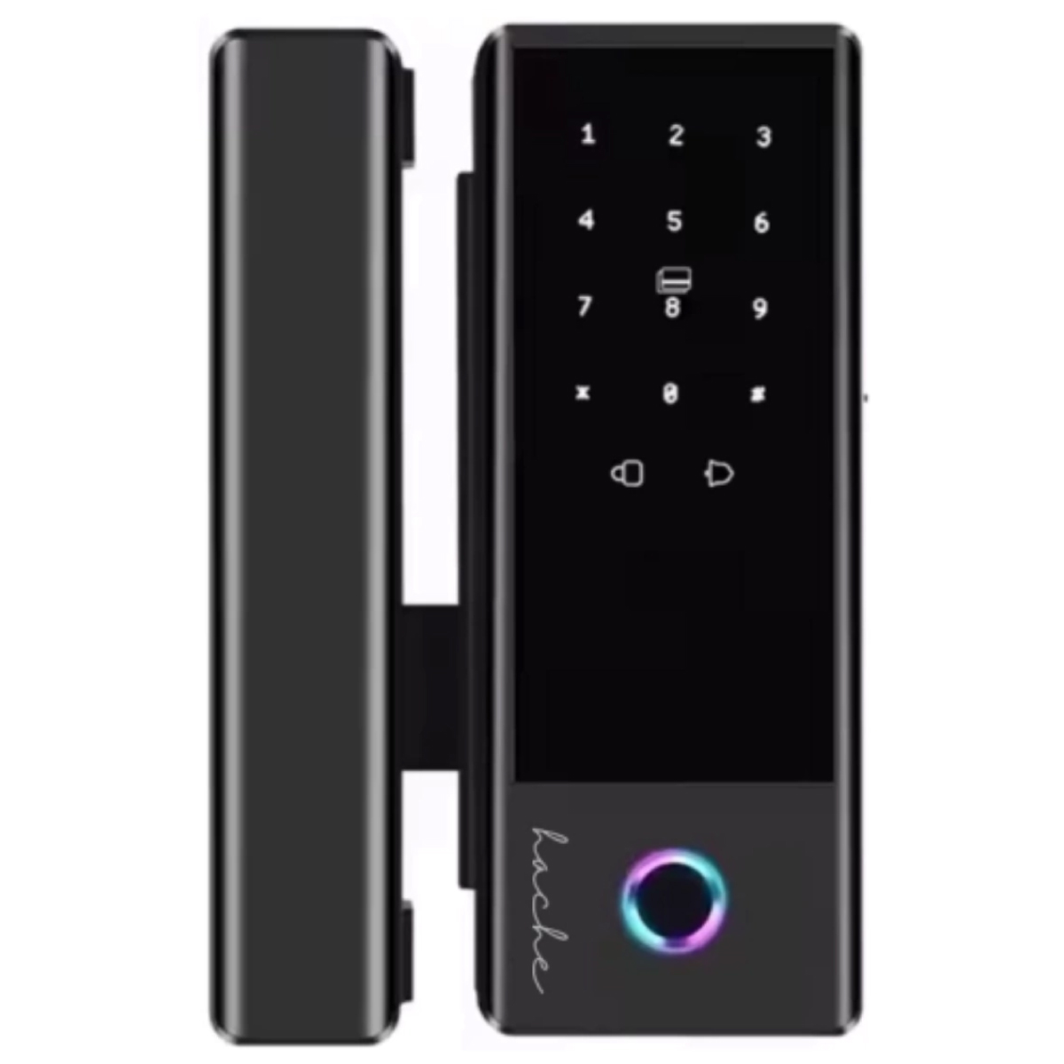 Cerradura inteligente bluetooth huella tarjeta Clave TTLock puertas de vidrio Hache V1