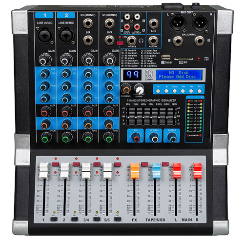 Consola potenciada 6 Canales Moon Mpm1106