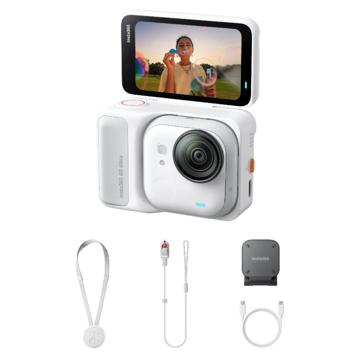 Camara De Acción Insta360 Go Ultra Standard Bundle 4k Blanco