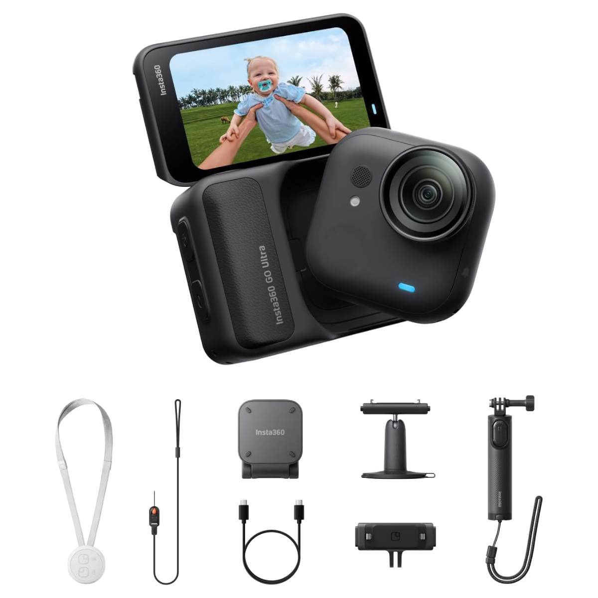 Camara De Acción Insta360 Go Ultra Creator Bundle 4k Negro