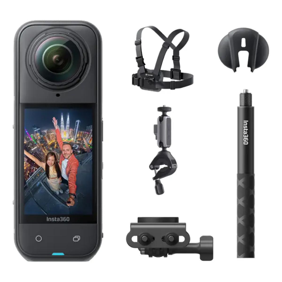 Cámara De Acción 360 8k Insta360 X5 Cycling Bicicleta Bundle
