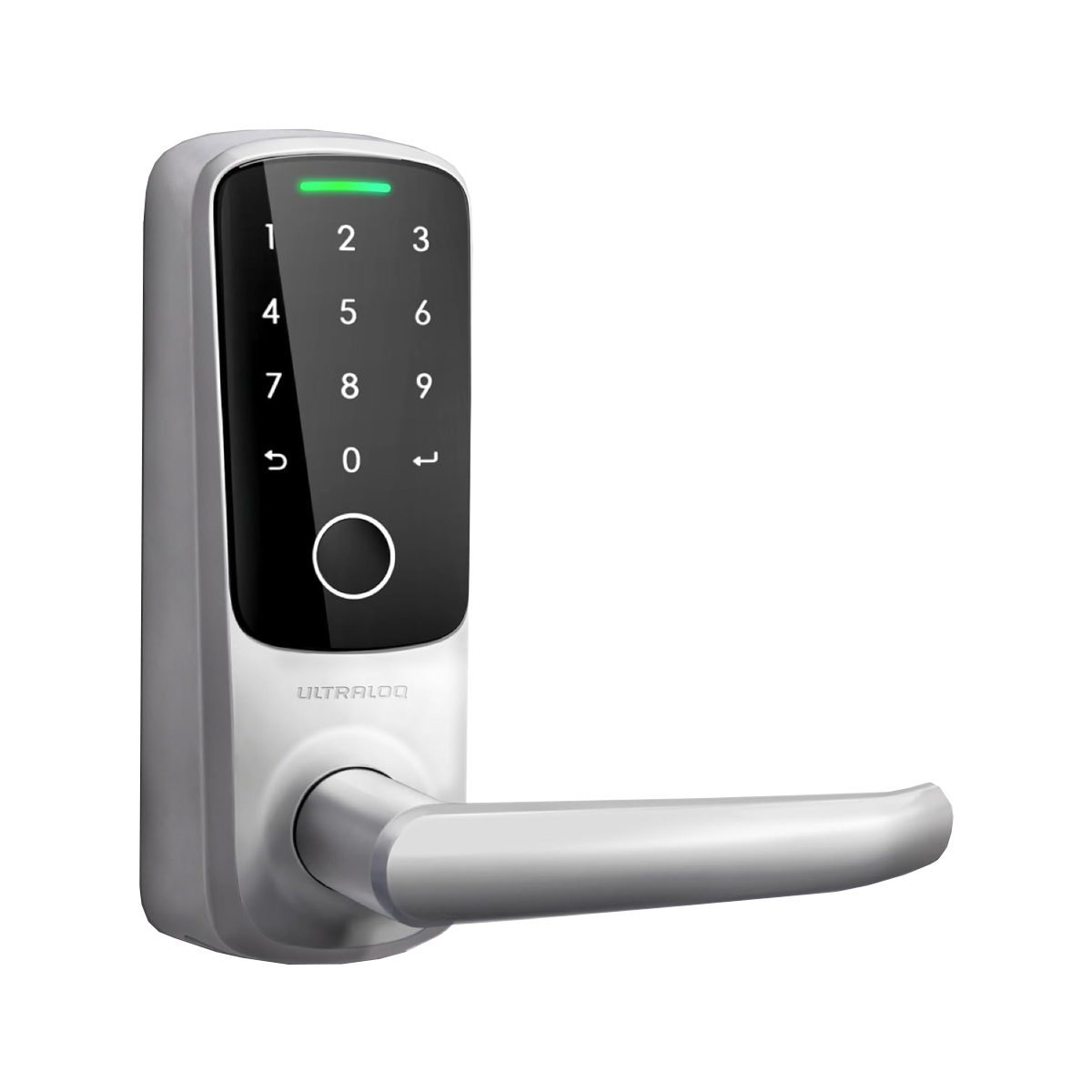 Cerradura Inteligente huella wifi bluetooth Ultraloq Latch 5 Fingerprint plateado