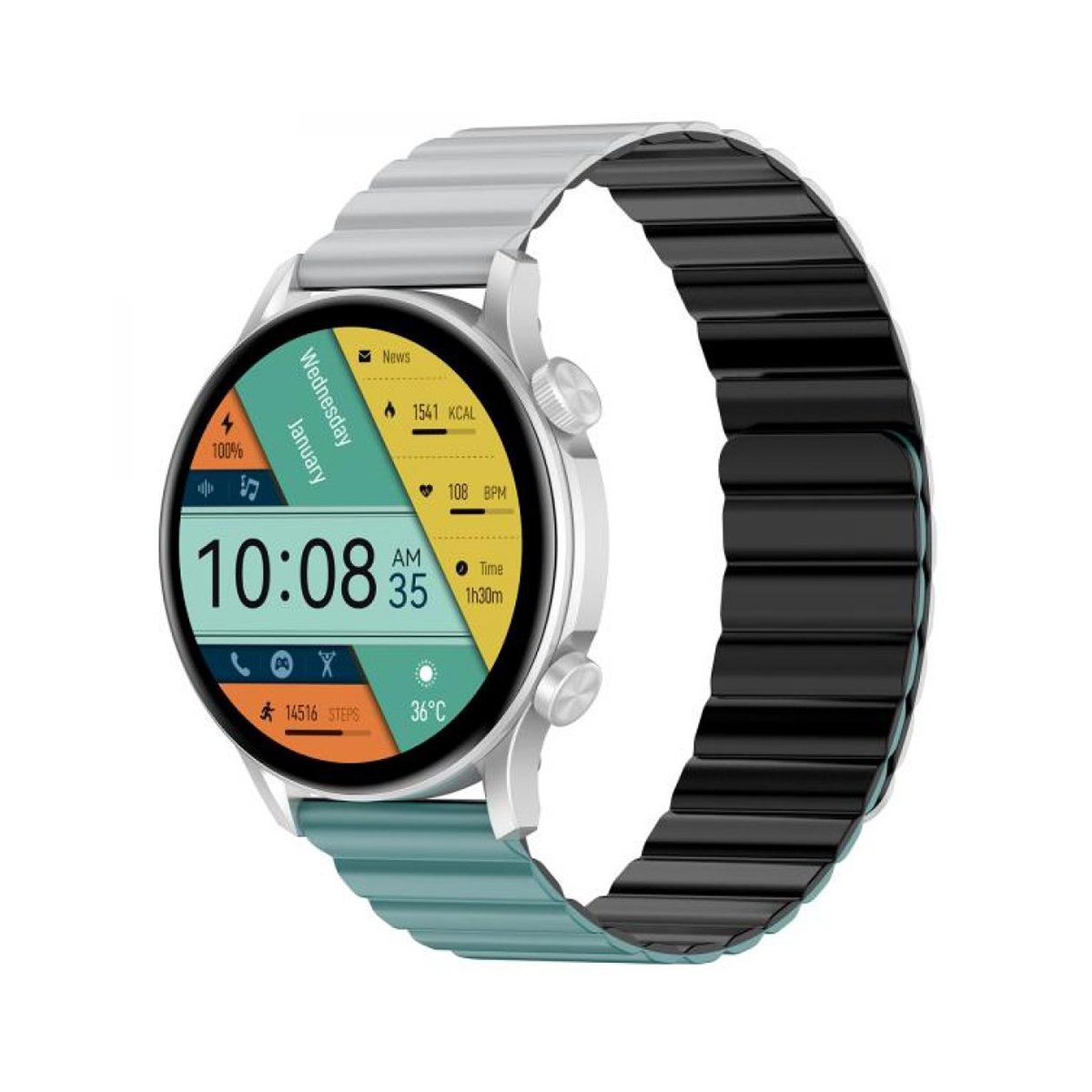 Smartwatch Amoled 1.43" Bluetooth Ip68 Kieslect Kr Pro Ltd Silver