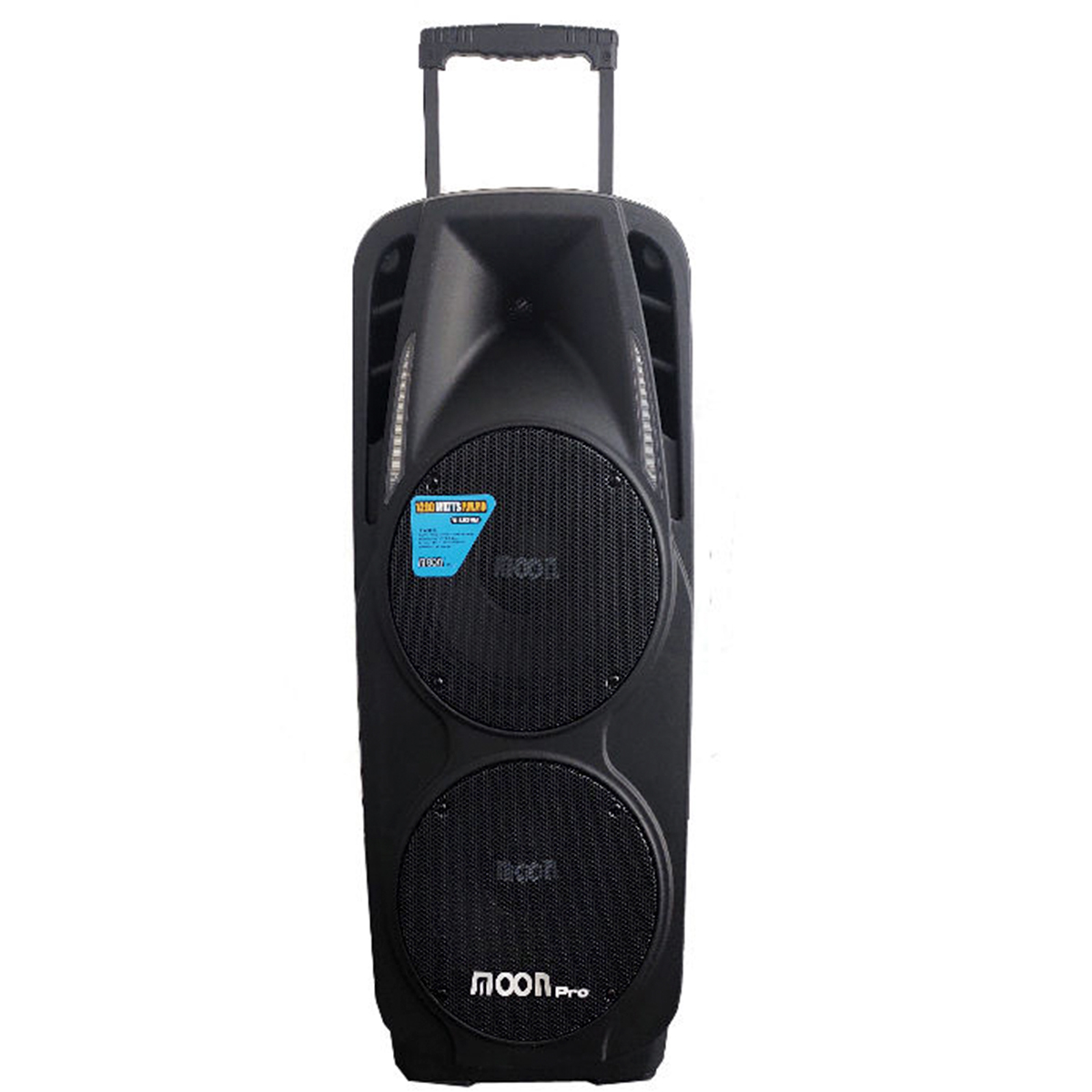 Bafle Potenciado Doble 10" Usb Sd Bluetooth Moon Wild210aup