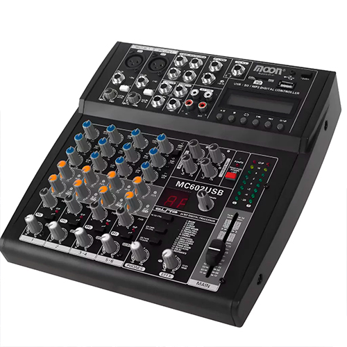 Mixer 6 Canales Usb Moon Mc602usb