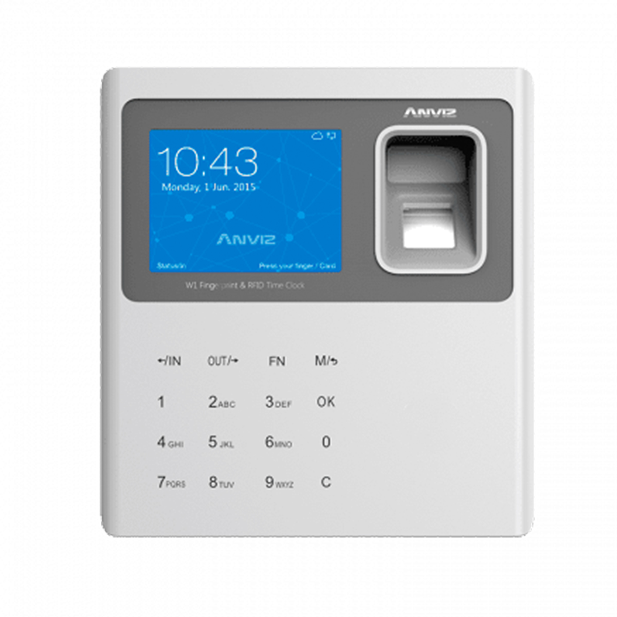 Control de tiempo y asistencia Anviz W1pro Wifi