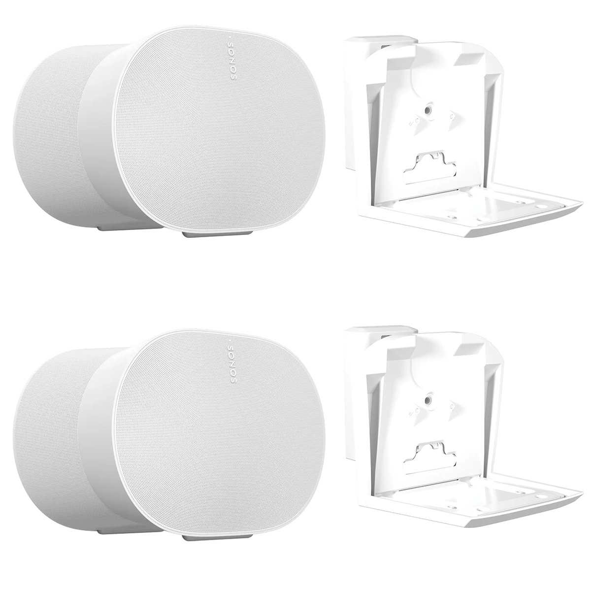 Par Parlantes Sonos Era 300 + Soportes De Pared Sanus (Blanco)