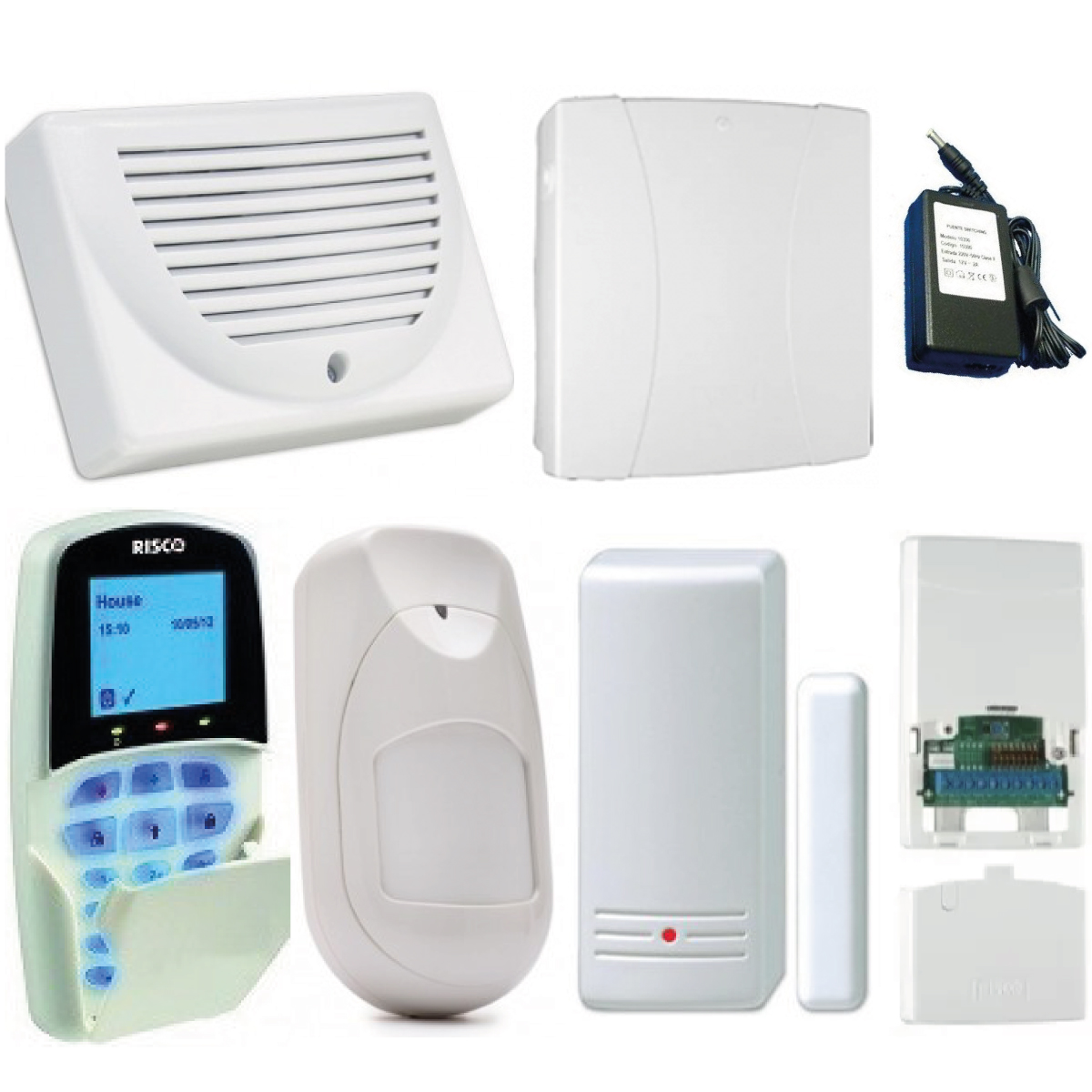 Kit Alarma Hogar 2: Inalambrica Sensor + Teclado + Sirena