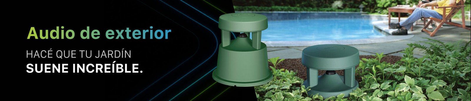 parlantes para el exterior