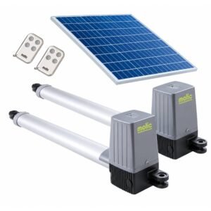 Kit De Automatización de Portón Doble Batiente SolarMotic Doble 350B Motic