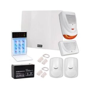 Kit Alarma Cableada 8 Zonas Con Sirenas y Batería GARNET